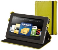 Kindle Fire Genuine Leather Cover by Marware, Green (does not fit Kindle Fire HD)