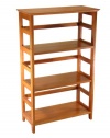 Winsome Wood 4-Tier Bookshelf, Honey