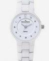 Skagen Women's SK572SSXWC Ceramic White Dial Watch