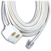 GE Phone Line Cord with Dual Jack (TL26572)