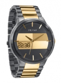 Nixon Spencer Watch - Men's Gunmetal/Gold, One Size