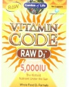 Garden of Life Vitamin Code Raw D3 5000 Multivitamins, 60 Count