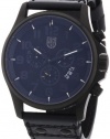 Luminox Men's 1881.BO Black Leather Swiss Quartz Watch with Black Dial