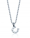 Alex Woo Mini Addition Horseshoe Chain in Sterling Silver Pendant Necklace , 16