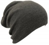 Slouch Beanie Slouchy Hat Ski Hat Snowboard Hat Ribbed Beanie Dark Gray