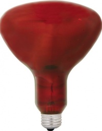 GE Lighting 37771 R40 Heat Lamp, Red, 250-Watt