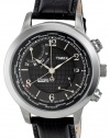 Timex Men's T2N609 Intelligent Quartz Traveller Series World Time Black Leather Strap Watch