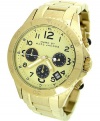 Marc By Marc Jacobs Rock Metal Chronograph Gold Ion-plated Mens Watch MBM3158