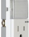 Pass and Seymour TM8HWLTRWCC6 Decorator Combination Hall Light and Tamper Resistant Single Receptacle, White