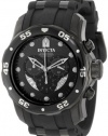 Invicta Men's 6986 Pro Diver Collection Chronograph Black Dial Black Polyurethane Watch