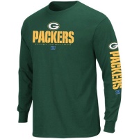 NFL Green Bay Packers Primary Receiver II Long Sleeve T-Shirt - Green