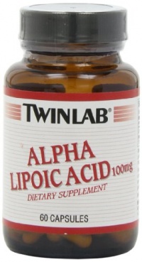 Twinlab Alpha Lipoic Acid 100mg, 60 Capsules (Pack of 2)