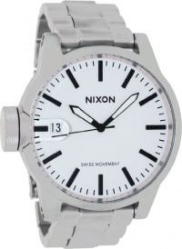 Nixon Chronicle Stainless Steel White Dial Men's Watch - A198-1166