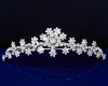 SC bridal Tiara Comb With Crystal Flowers 71643