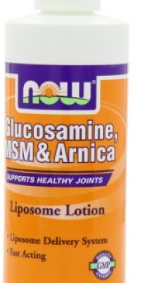 NOW Foods Glucosamine, Msm, Arnica Lotion, 8 Ounces (Pack of 2)