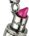 Juicy Couture Lipstick Charm Silver-Tone