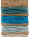 Hemptique Hemp Cord Card, 20-Pound, Aqua