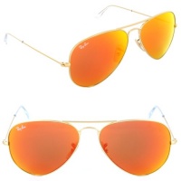 Ray-Ban RB 3025 112/69 Metal Aviator Gold / Brown Orange Mirror