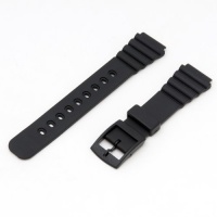 Voguestrap TX1840 Allstrap 18mm Black Regular-Length Fits Casio and Other Sport Watchband