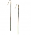 RACHEL Rachel Roy Earrings, Gold-Tone Multicolor Glass Bar Linear Earrings