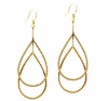 RACHEL Rachel Roy Earrings, Gold-Tone Double Twisted Rope Teardrop Earrings