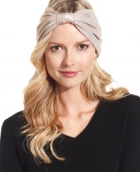 Take a shine to elegant accessorizing with this posh, metallic headband from Style&Co. Soft, shimmery and decidedly elegant, it adds instant allure to your everyday style.