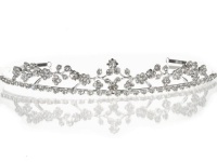 SC Bridal Wedding Tiara Crown With Crystal Flowers C5287