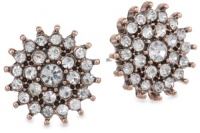 Betsey Johnson Iconic Stone Crystal Flower Stud Earrings