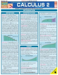 Calculus 2 (Quickstudy: Academic)