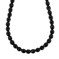 1928 Jewelry Vintage-Inspired Jet Black Beaded Necklace