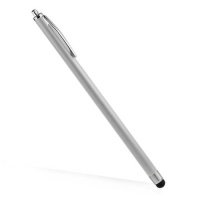 BoxWave Slimline Capacitive Stylus for Amazon Kindle Fire - Touch Screen Stylus w/ Thinner Barrel and Finer Point (Metallic Silver)