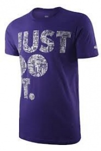 Nike Men's Just Do It 6.0 Skateboarding T-Shirt Purple-2XL