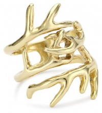 House of Harlow 1960 14k Gold-Plated Antler Wrap Ring