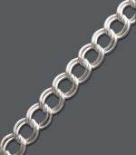 Double up on standout style. Interlocking links combine to form a polished style worth noticing. Giani Bernini bracelet crafted in sterling silver. Approximate length: 7 inches.