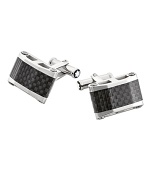 A handsome pair of cufflinks offers top-notch refinement and modern flair with this fine offering from Montblanc.