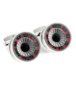 The Swarovski crystal insets on these roulette cufflinks have a shine to match the gleam in your eye - a no-risk style bet.