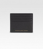 Textured calfskin leather with embossed logo detail.Four card slotsLeather4W x 3½HImported