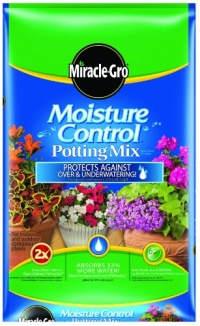 Miracle-Gro 76152300 Moisture Control Potting Mix Bag, 2-Cubic-Feet