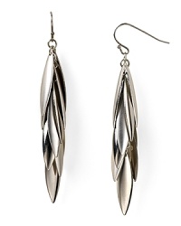 Tapping into the bohemian allure of feathers, R.J. Graziano's silver-plated earrings are a free spirited accessory. Wear them to add an on-trend touch to every look.