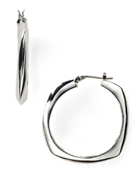 Lauren Ralph Lauren updates the classic hoop with a modern square silhouette.