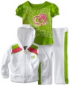 Ecko Red Baby-girls Infant 3 Piece French Terry Set