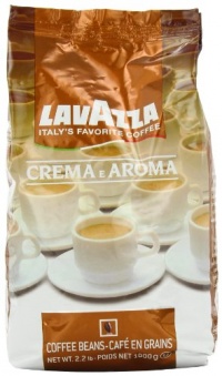 Lavazza Crema e Aroma Coffee Beans, 2.2-Pound Bag