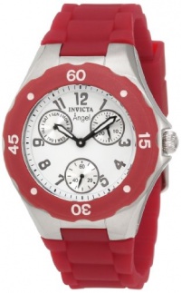 Invicta Women's 0701 Angel Collection Cranberry Multi-Function Rubber Watch