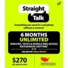 Straight Talk 6 Months Unlimited Refill Card