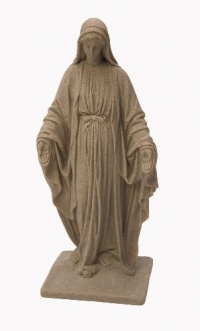 Emsco Group 2290 Poly Virgin Mary Statue Sand 34-Inch