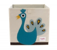 3 Sprouts Storage Box, Peacock