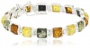 Sterling Silver Multi-Color Amber Bracelet