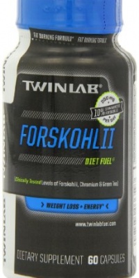 TWINLAB Diet Fuel Forskohlii Weight Loss Tablets, 60 Count