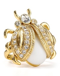 Quirky and classic at once, this glittering ladybug cocktail ring from kate spade new york is a small-scale yet super-special shot of sparkle.