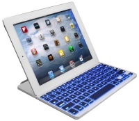 LUVVITT® BACKLIT Ultrathin Keyboard Cover (7 COLOR BACKLIGHT SETTINGS) for iPad 4 / iPad 3 / iPad 2 - White